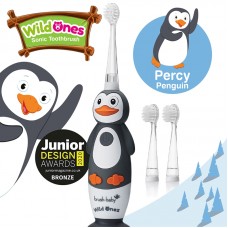 Brush-baby WildOnes Percy Penguin Rechargeable Sonic  Electric Toothbrush (0-10 year olds) 2 years warranty